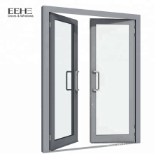 White aluminum frame swing entry bedroom door/house door